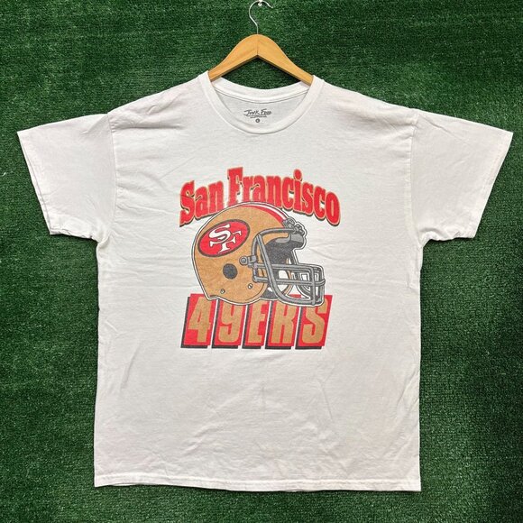 San Francisco 49ers NFL oversized white T-shirt Size Large - Picture 1 of 4